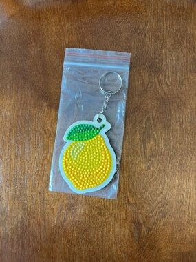 Lemon Popper Keychain - Yellow & Green